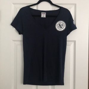 PINK Yankees “I’m Out if Your League” V-neck Tee